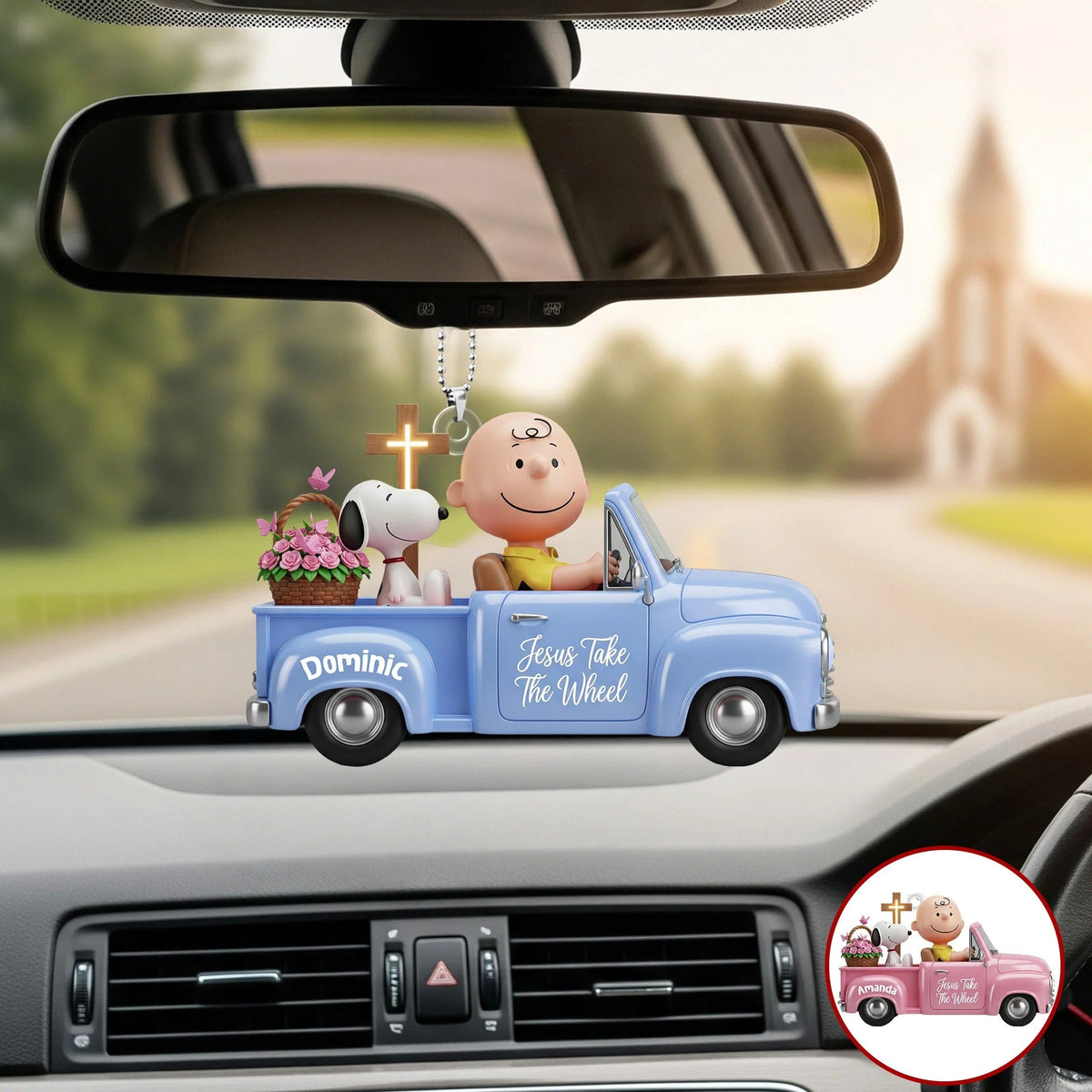 Christian Car Ornament - Personalized Gifts For Christian