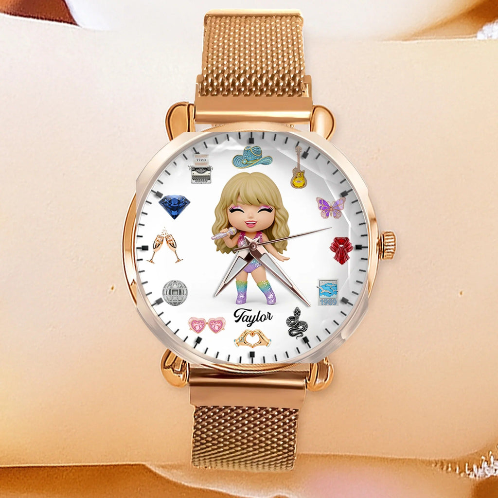 Slay Girl Mesh Strap Quartz Watch Personalized Gifts For Fans