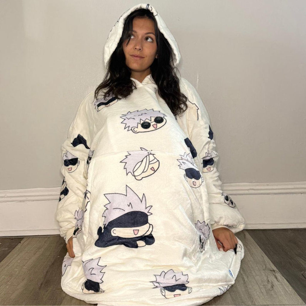 Anime Chibi - Personalized Anime Blanket Hoodie
