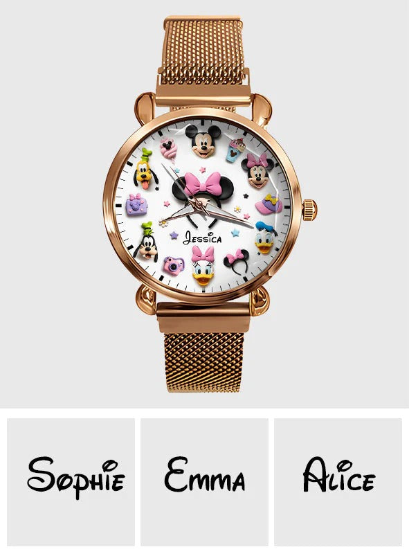 Magical World - Personalized Mouse Women Hand Watch