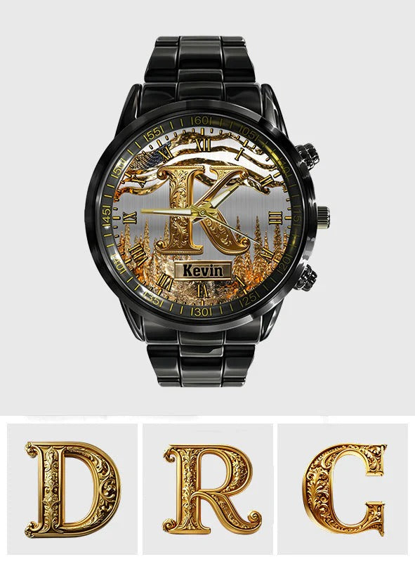 Name Initial Alphabet - Personalized Hand Watch
