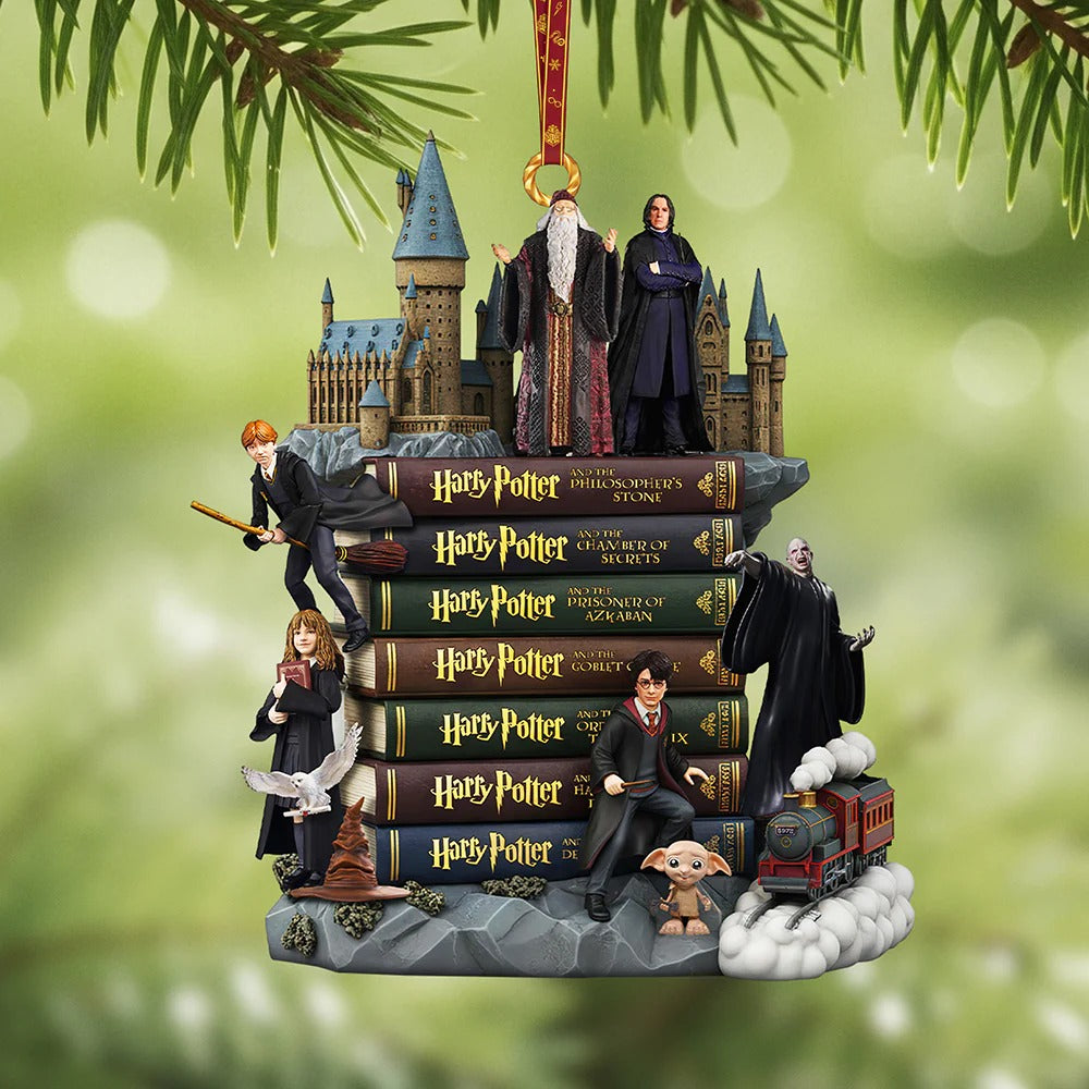 Fantasy Saga Book Ornament - Personalized Gift For Fantasy Lovers