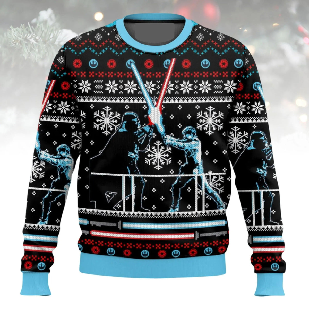 Galaxy Battle - Personalized Galaxy Ugly Sweater, Xmas Ugly Sweatshirt