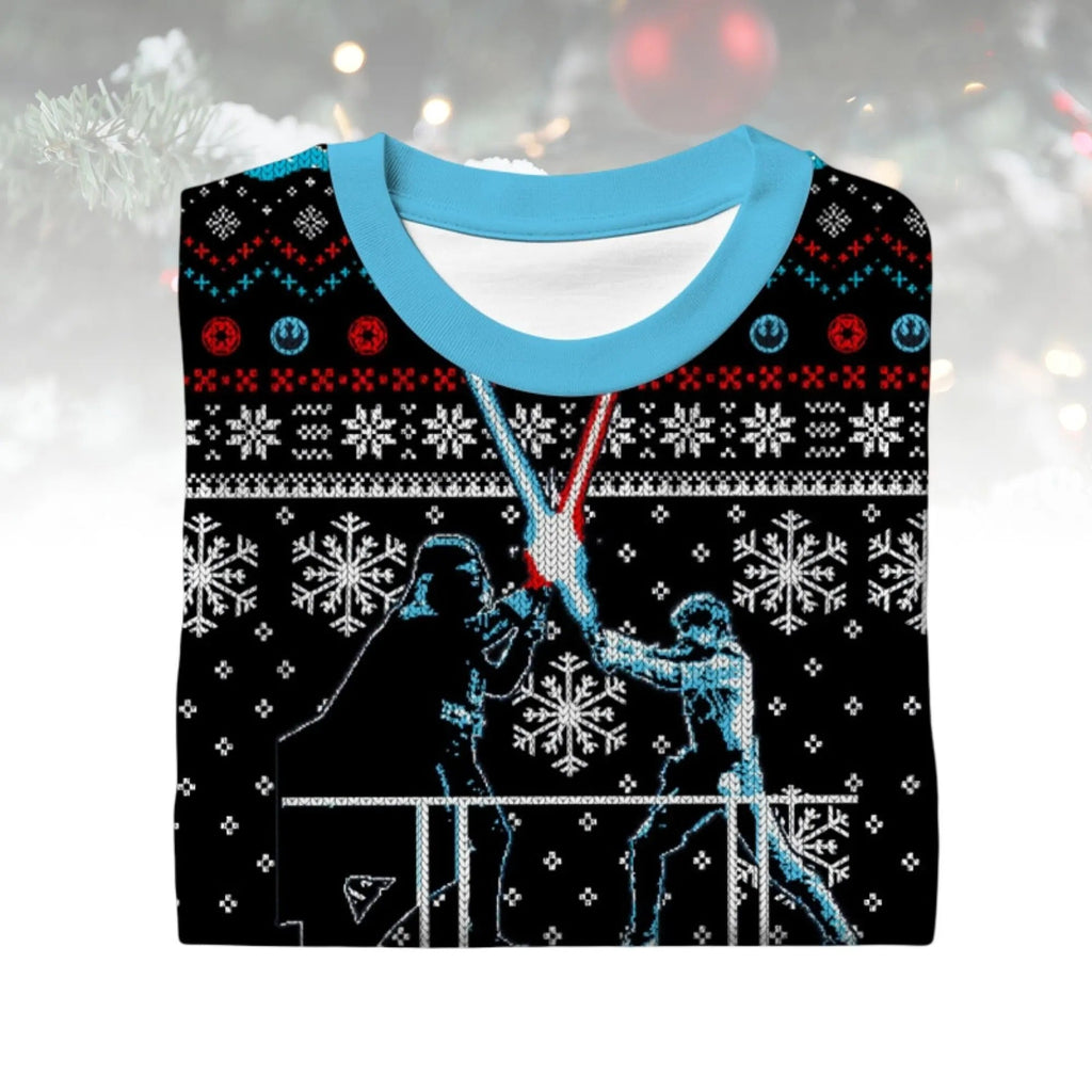 Galaxy Battle - Personalized Galaxy Ugly Sweater, Xmas Ugly Sweatshirt