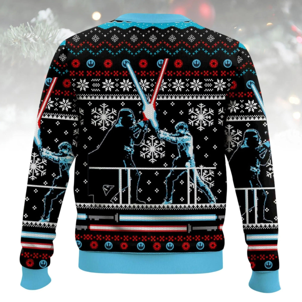 Galaxy Battle - Personalized Galaxy Ugly Sweater, Xmas Ugly Sweatshirt