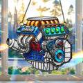 Custom Hot Rod Engine Personalized Gifts For Car Lovers Suncatcher