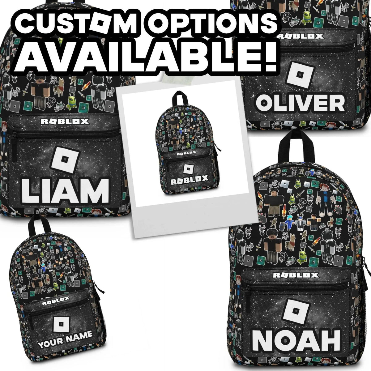Explore the Galaxy – Personalized Gaming Characters Custom Backpack