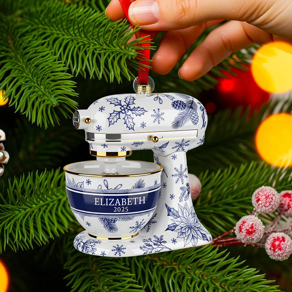 Baking Mixer Christmas Ornament Personalized Gifts For Bakers