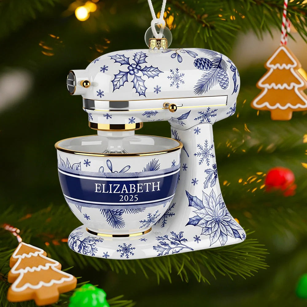 Baking Mixer Christmas Ornament Personalized Gifts For Bakers