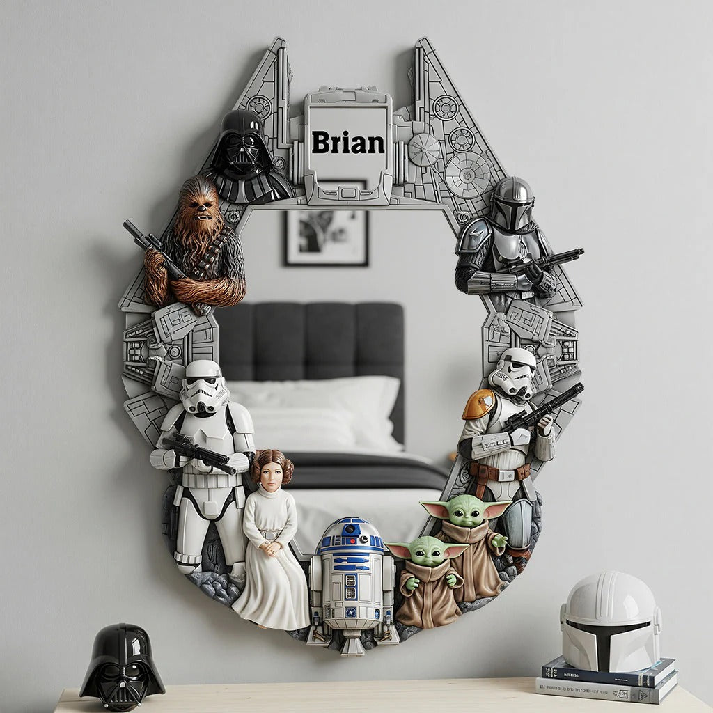 The Strong Force - Personalized The Force Wall Hanging Mirror
