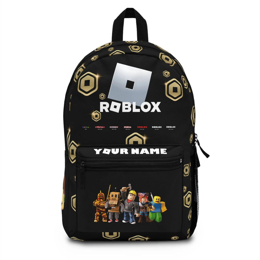 Custom Gamer Backpack for Kids – Personalized Name with 3D Game Characters Print