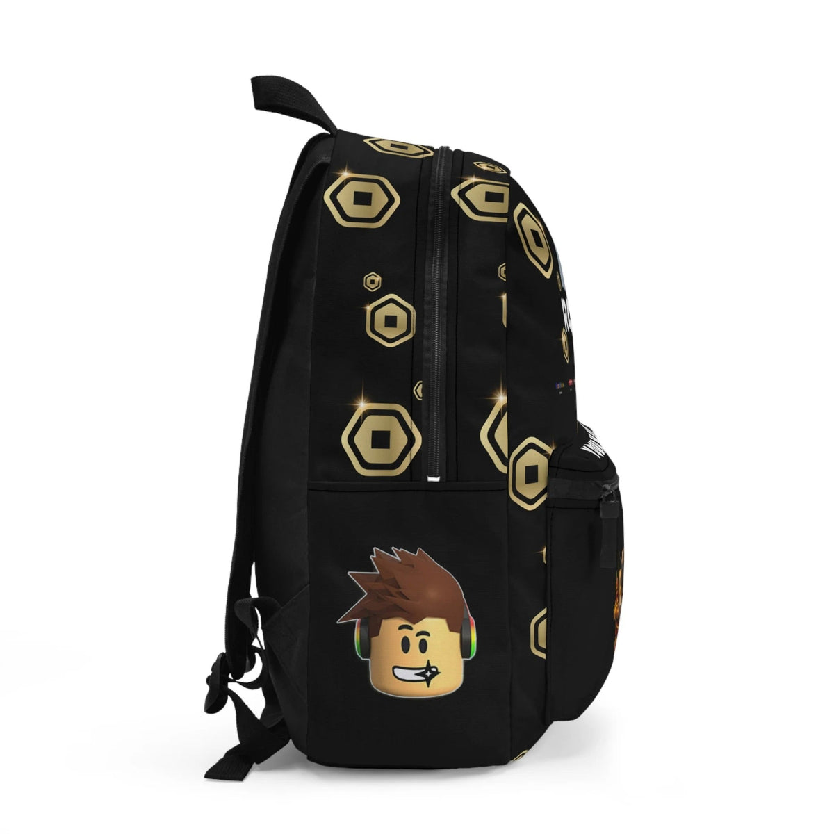Custom Gamer Backpack for Kids – Personalized Name with 3D Game Characters Print