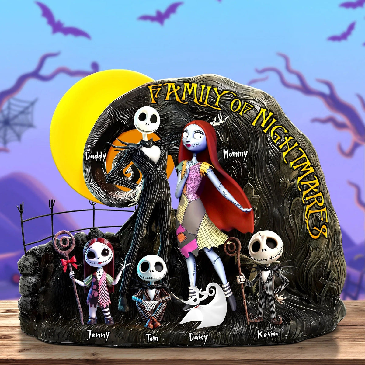 Horror Family Plaque - Personalized Gifts For Family