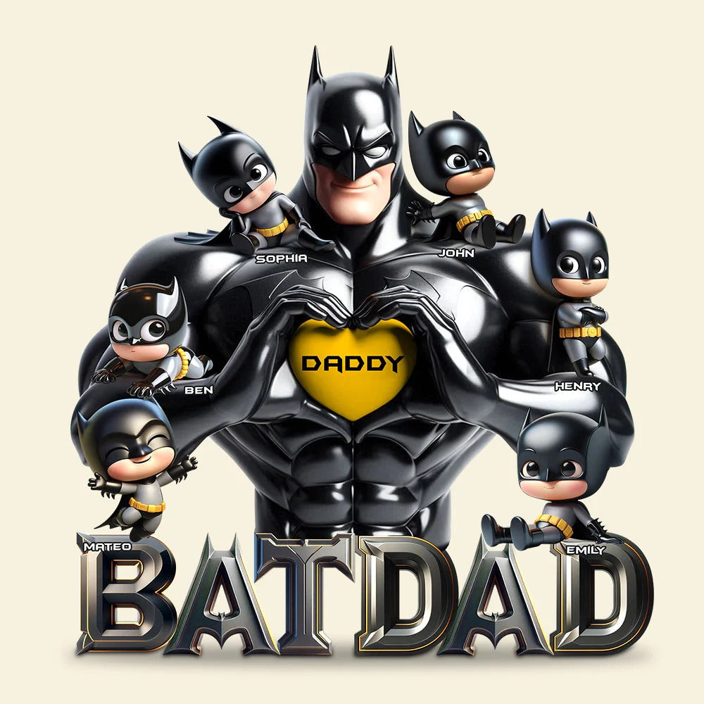 Dark Hero Dad Acrylic Plaque - Personalized Gifts For Father