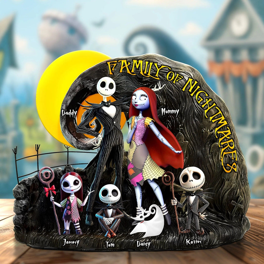 Horror Family Plaque - Personalized Gifts For Family