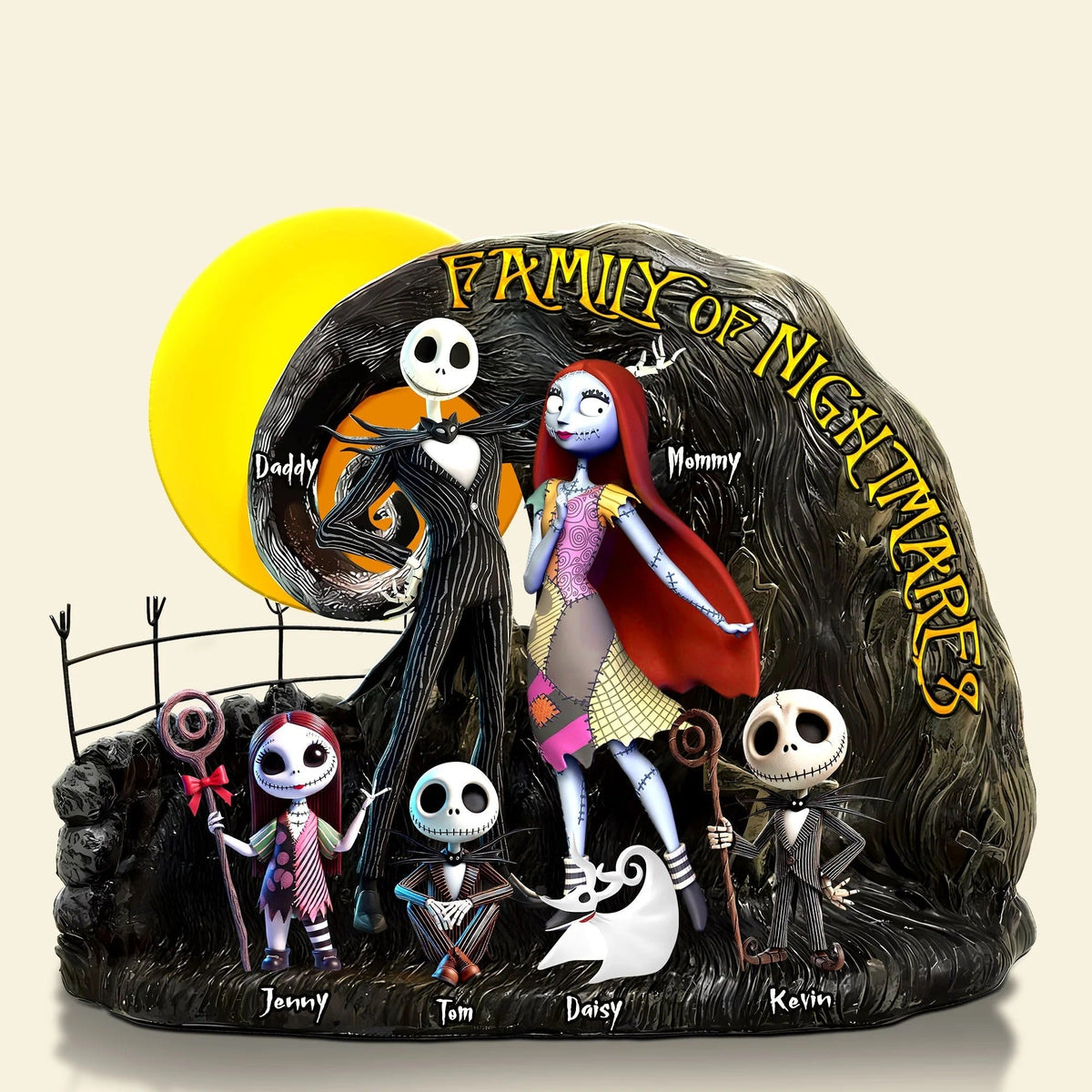 Horror Family Plaque - Personalized Gifts For Family