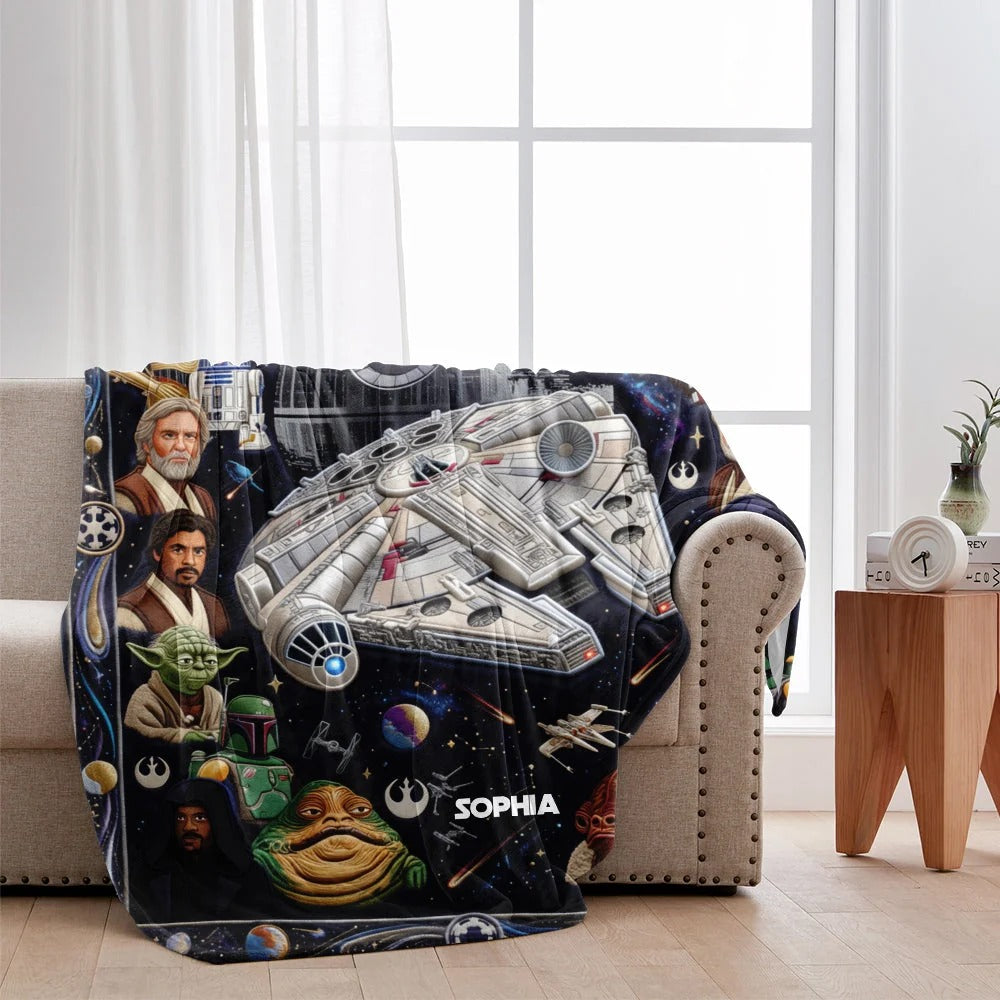 Personalized The Force Blanket – Custom Name Blanket