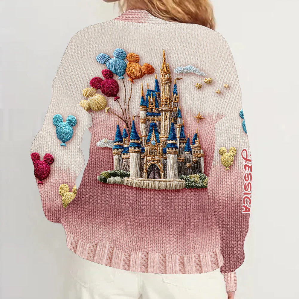 The Magic Castle - Personalized Mouse Cardigan Sweater