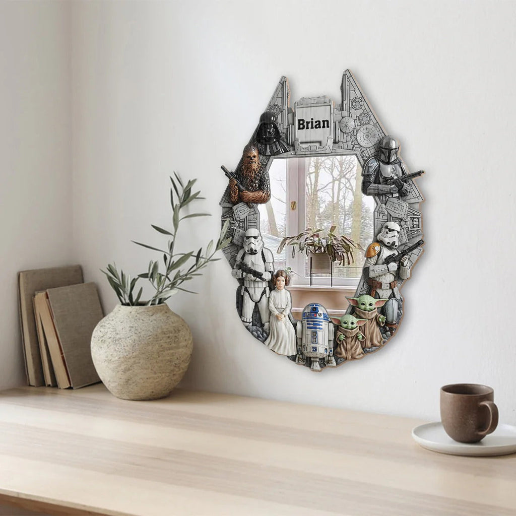 The Strong Force - Personalized The Force Wall Hanging Mirror