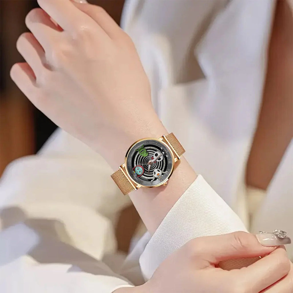 Gothic Holiday Spiral - Personalized Nightmare Women Hand Watch