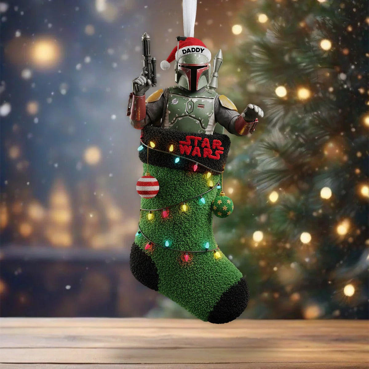 A Merry Christmas You Must Have - Personalized The Force Shaped Christmas Stocking