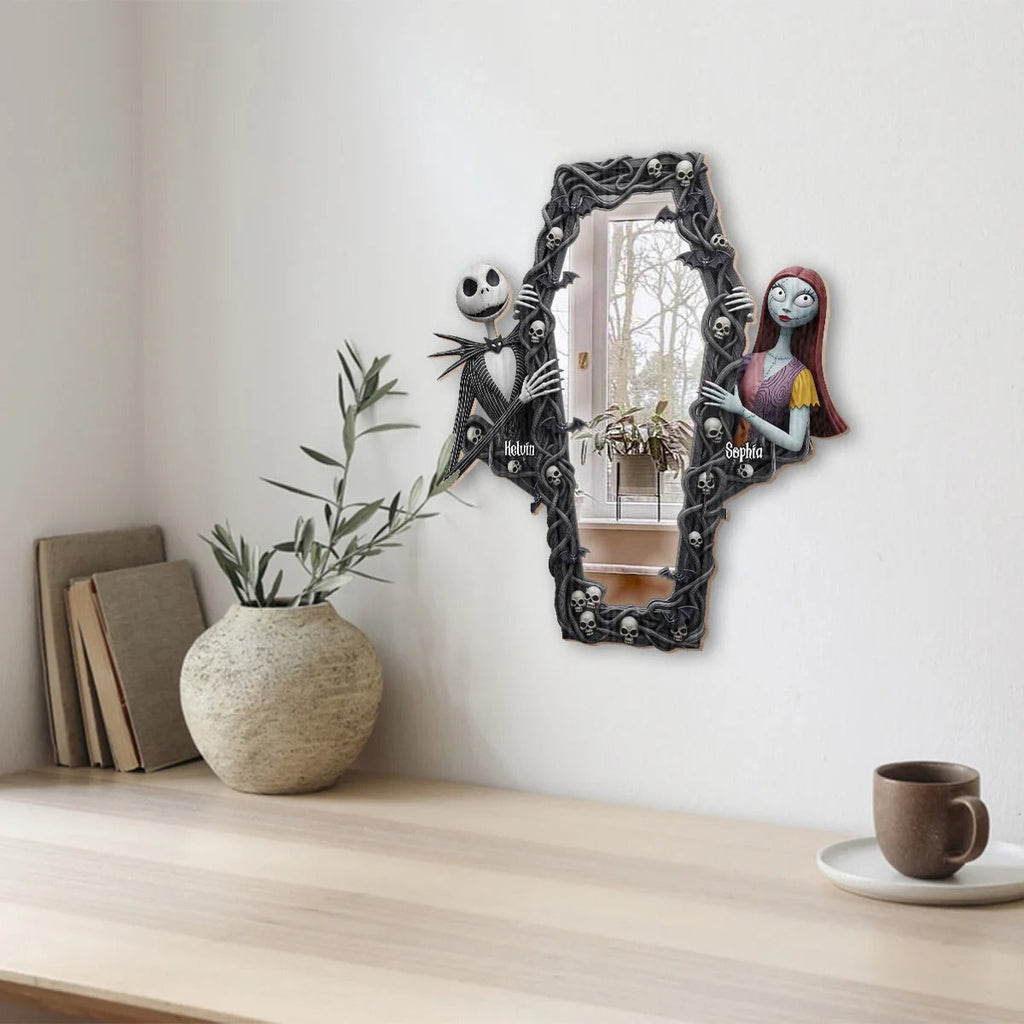 The Nightmare Couple - Personalized Nightmare Wall Hanging Mirror