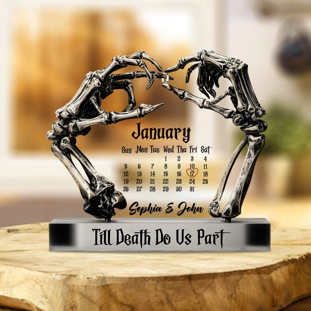 Til Death Do Us Part 4 - Personalized Couple Custom Shaped Acrylic Plaque