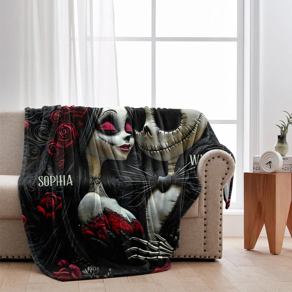 From Our First Kiss Till Our Last Breath - Personalized Nightmare Blanket