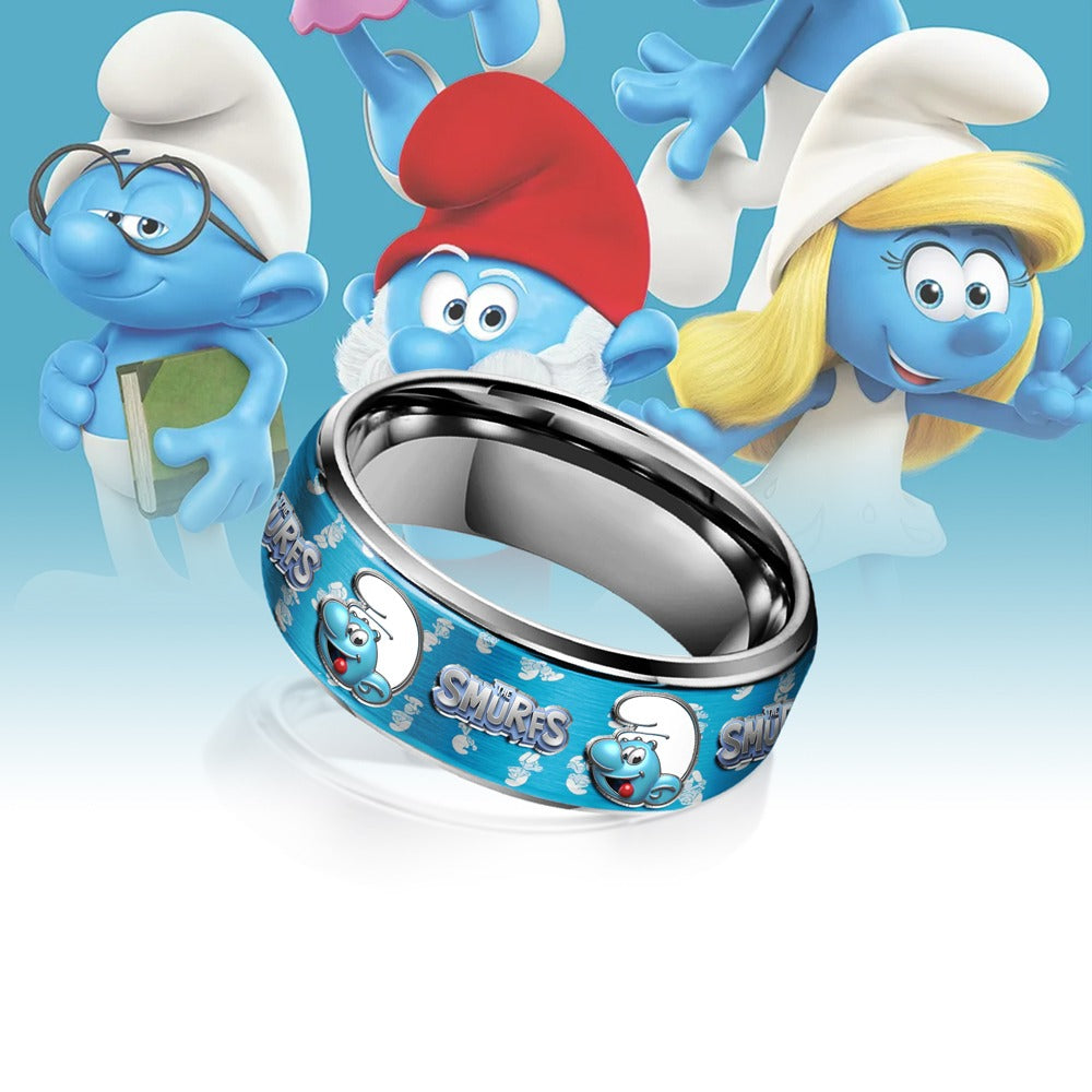 Blue Fantasy Character – Alloy Ring for Fans