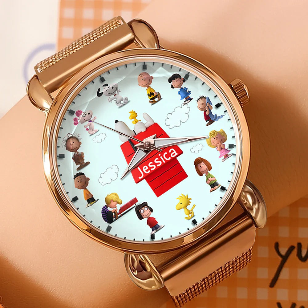 Cartoon Lover Mesh Strap Quartz Watch - Personalized Gifts For Fans