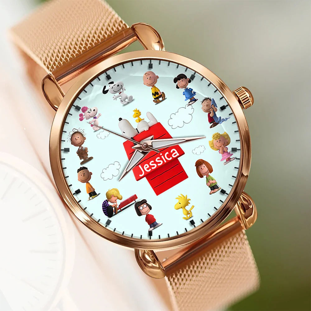 Cartoon Lover Mesh Strap Quartz Watch - Personalized Gifts For Fans