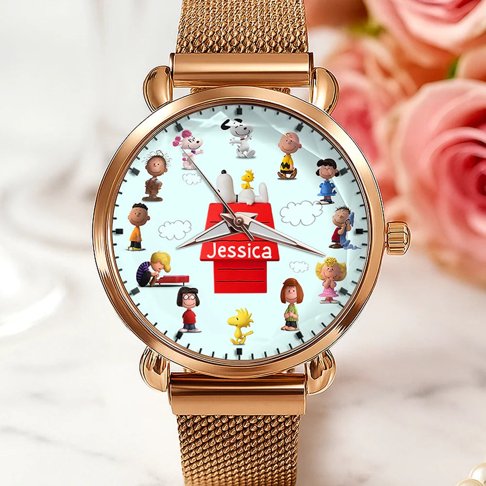 Cartoon Lover Mesh Strap Quartz Watch - Personalized Gifts For Fans