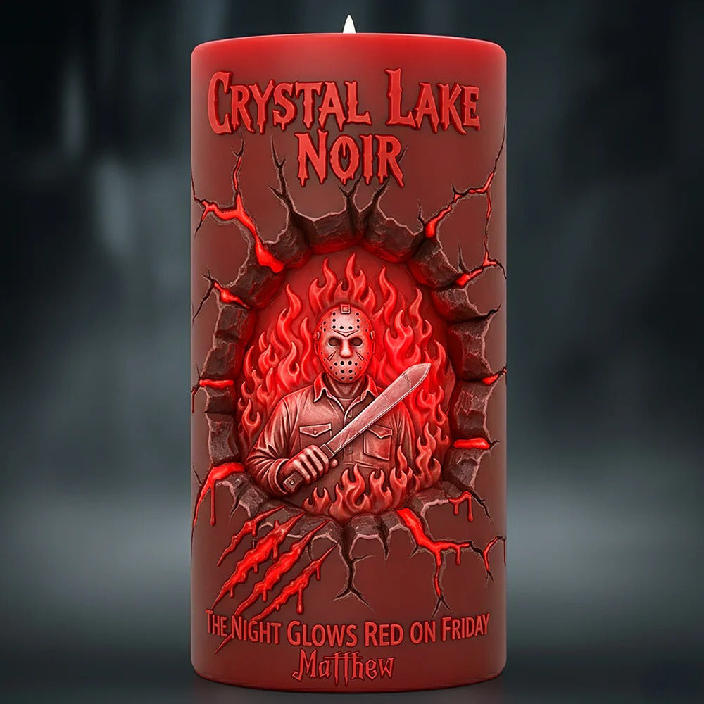 Branding From Classic Slashers LED Candle - Personalized Gifts For Horror Fans