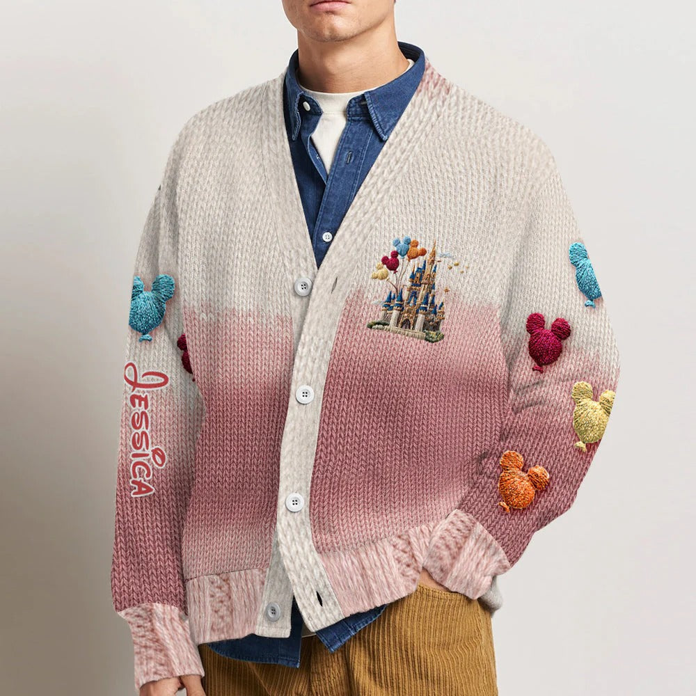The Magic Castle - Personalized Mouse Cardigan Sweater