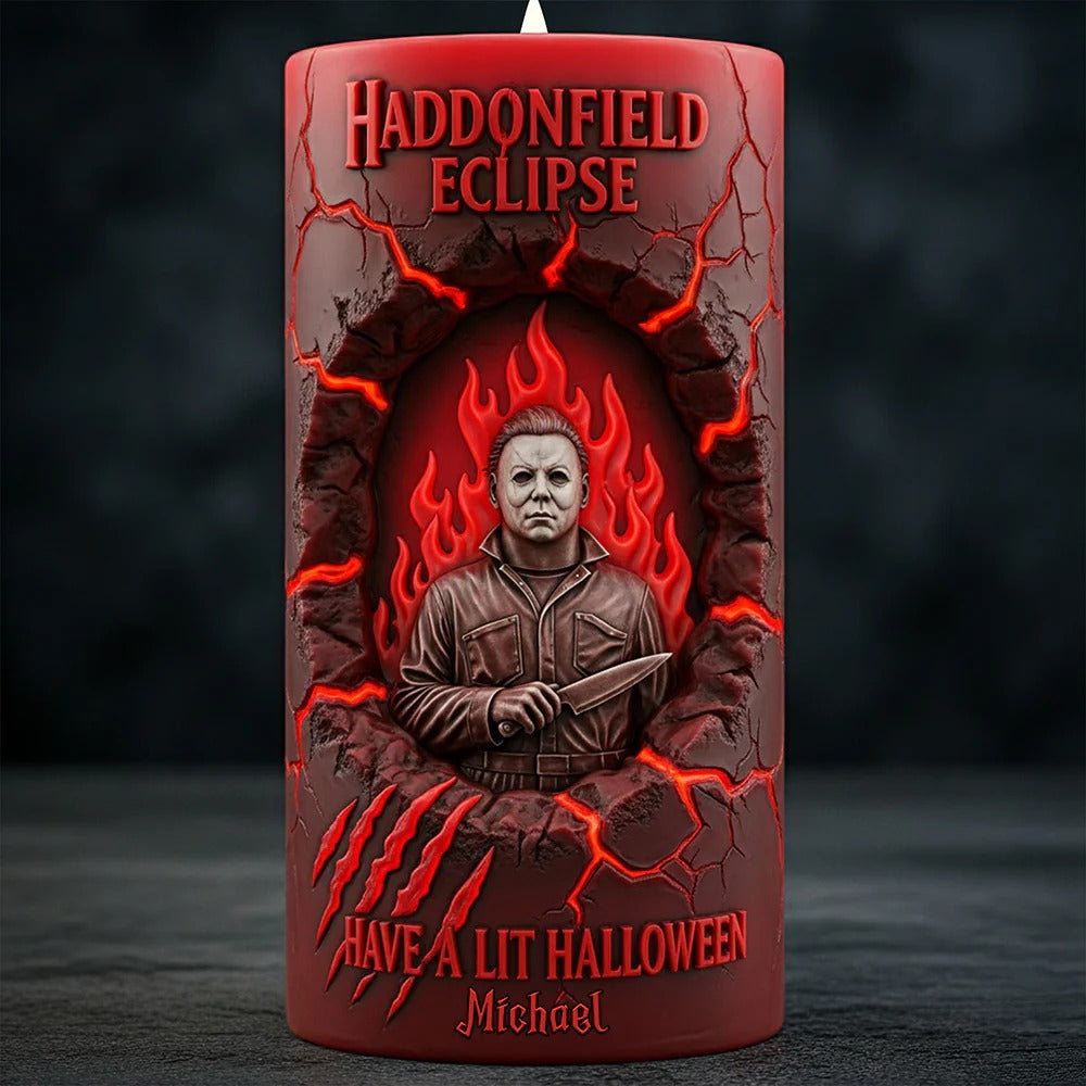 Branding From Classic Slashers LED Candle - Personalized Gifts For Horror Fans