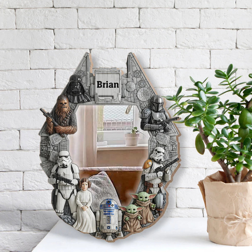 The Strong Force - Personalized The Force Wall Hanging Mirror