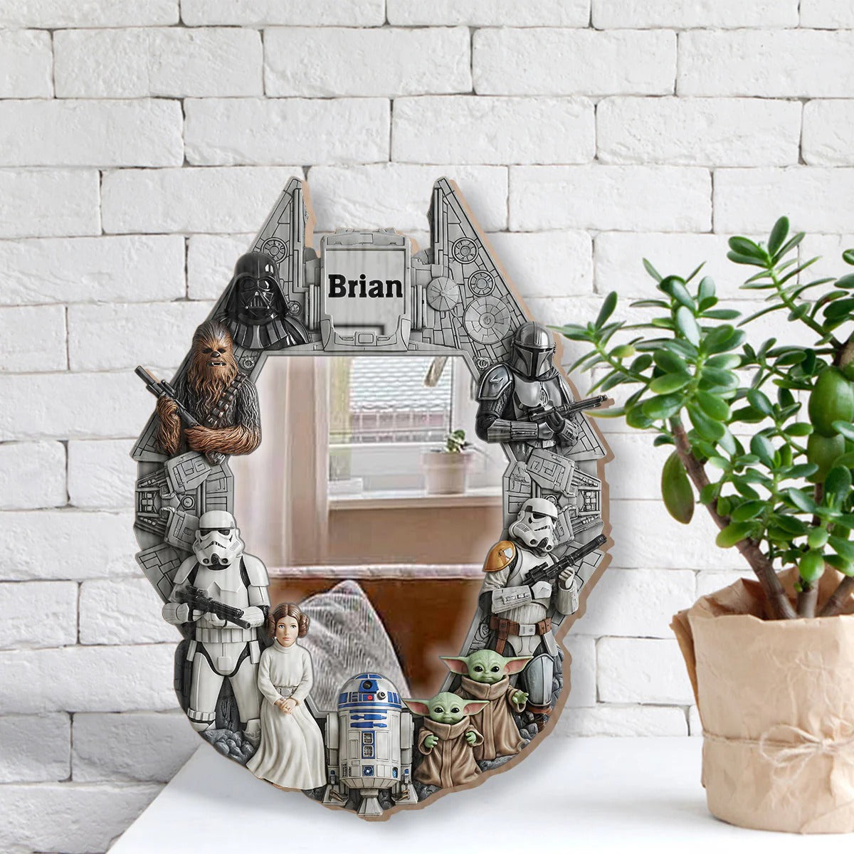 The Strong Force - Personalized The Force Wall Hanging Mirror