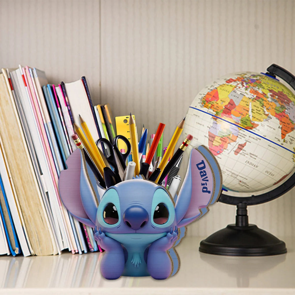 Ohana Vibe - Personalized Ohana Wooden Pen Holder