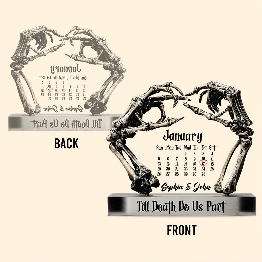 Til Death Do Us Part 4 - Personalized Couple Custom Shaped Acrylic Plaque