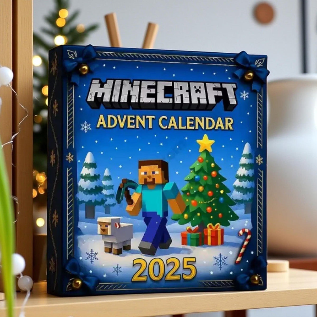 2025 Minecraft Advent Calendar - Christmas Tree Ornaments & Acrylic Charm Countdown