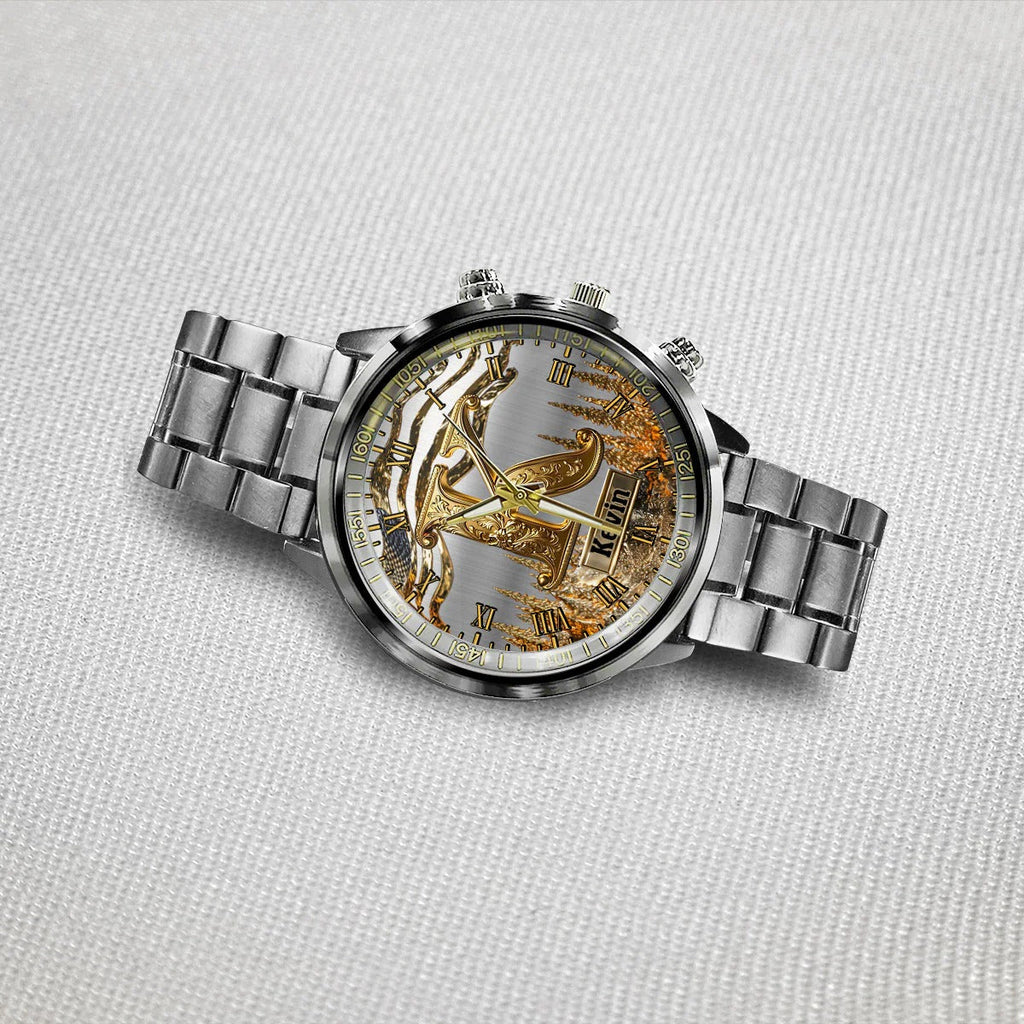 Name Initial Alphabet - Personalized Hand Watch