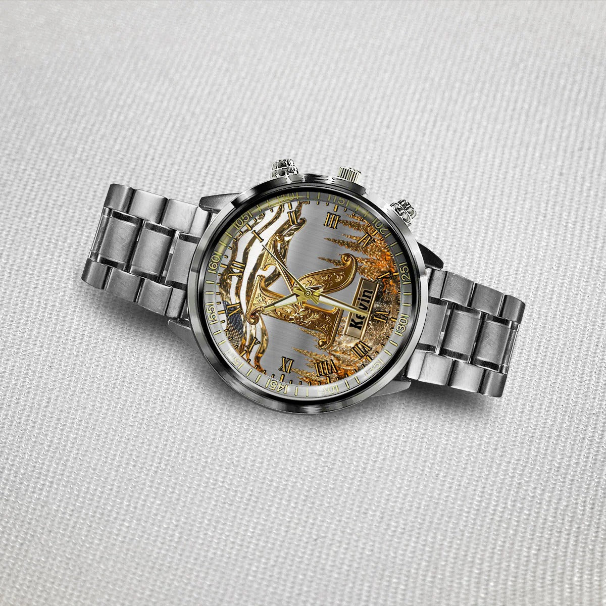 Name Initial Alphabet - Personalized Hand Watch