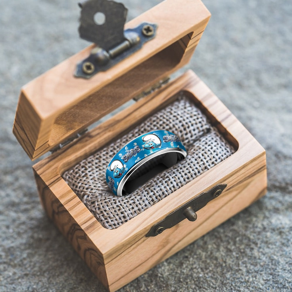 Blue Fantasy Character – Alloy Ring for Fans
