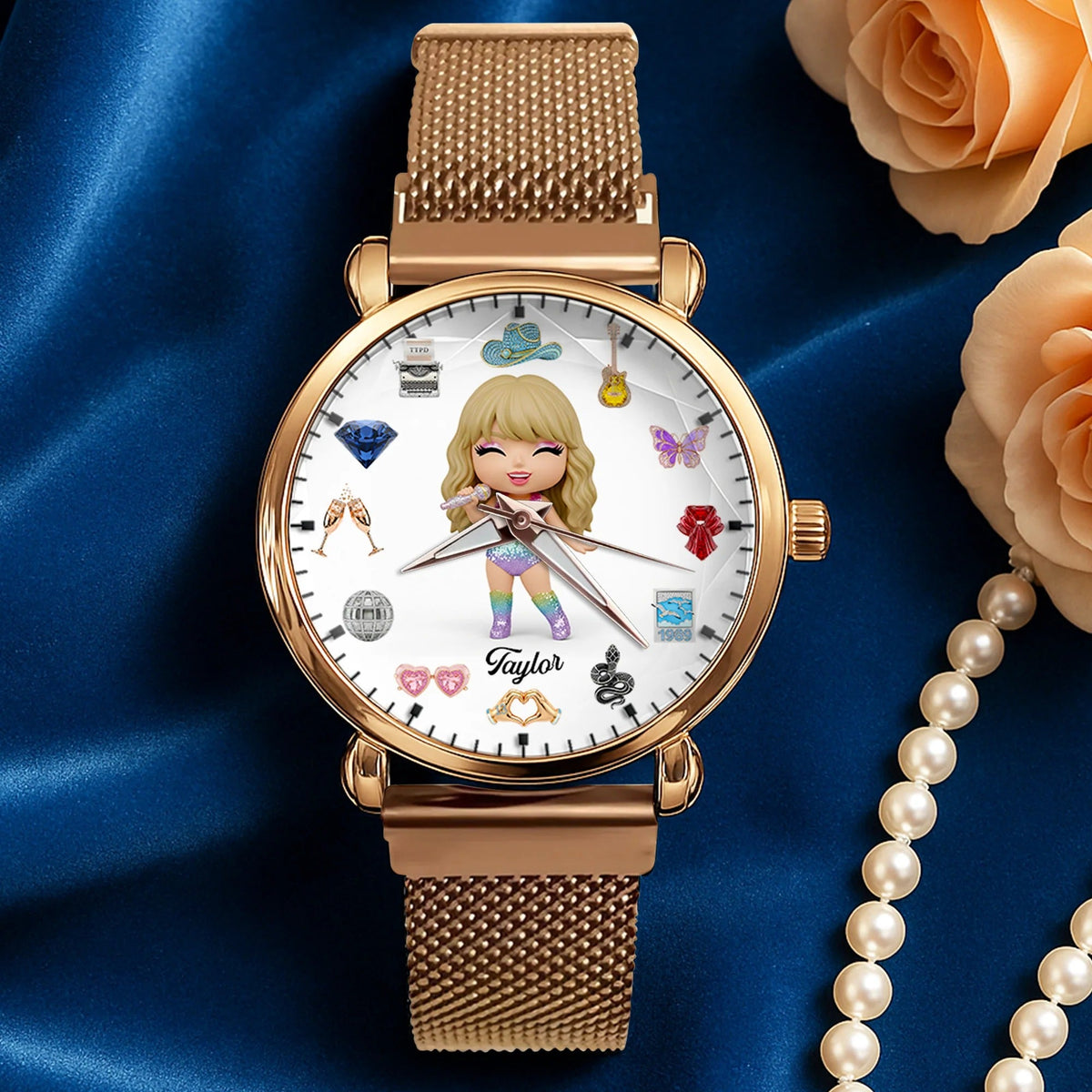 Slay Girl Mesh Strap Quartz Watch Personalized Gifts For Fans