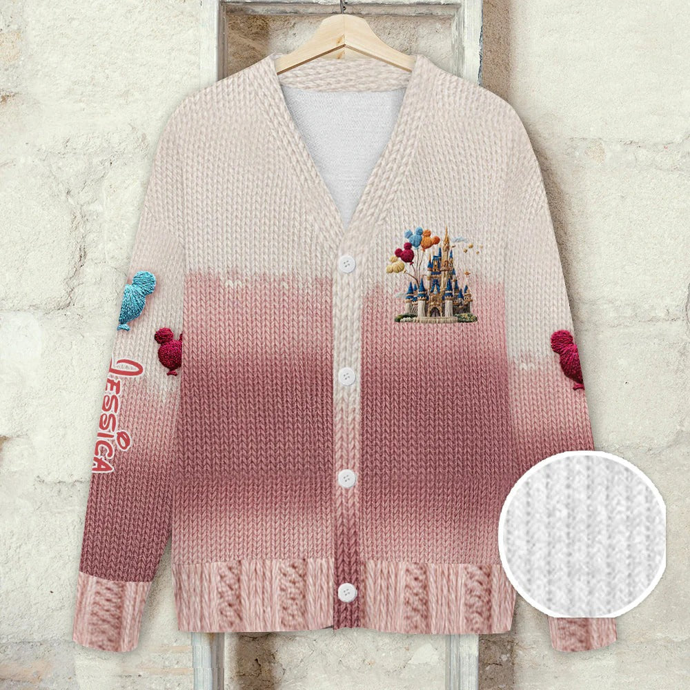 The Magic Castle - Personalized Mouse Cardigan Sweater