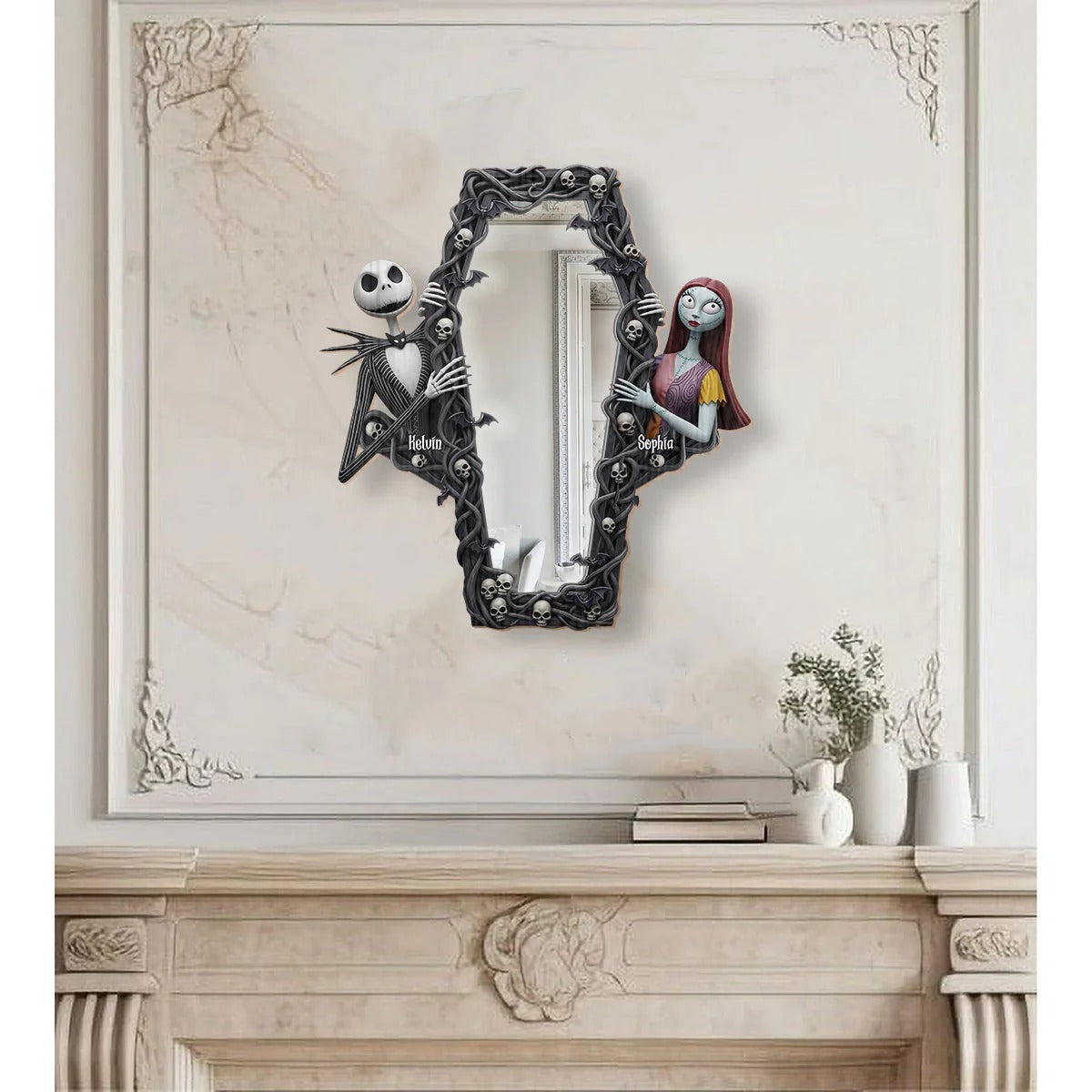 The Nightmare Couple - Personalized Nightmare Wall Hanging Mirror