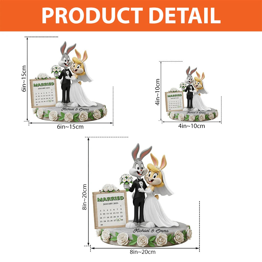 Happy Anniversary Couple - Personalized Custom Shaped Acrylic Plaque