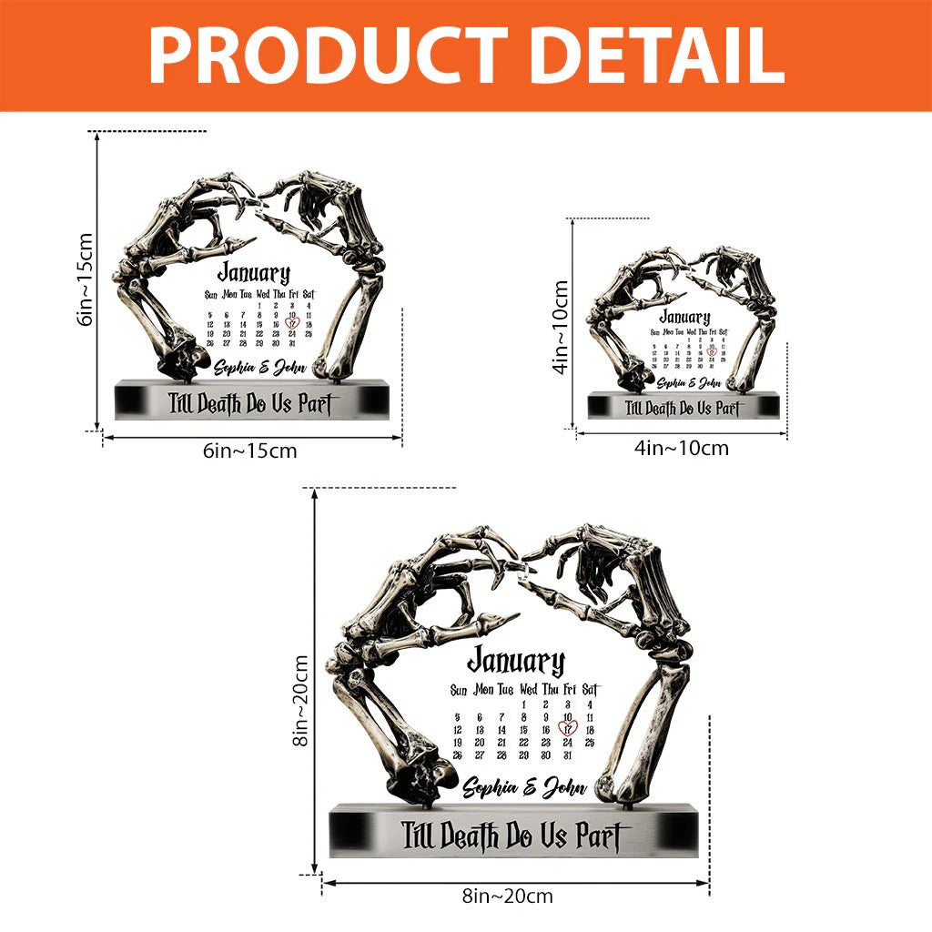 Til Death Do Us Part 4 - Personalized Couple Custom Shaped Acrylic Plaque