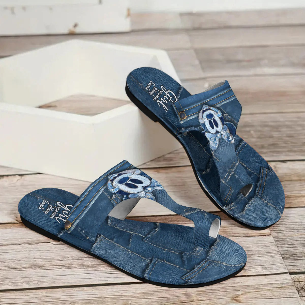Magical Mouse Ears - Personalized Mouse Open Toe Sandals