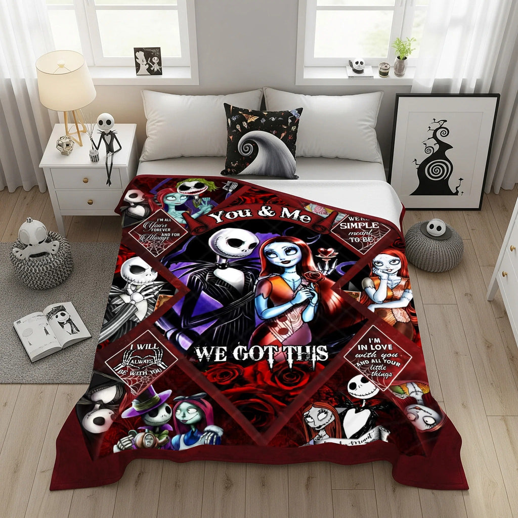 Till Death Love Story Blanket - Personalized Gifts For Couple